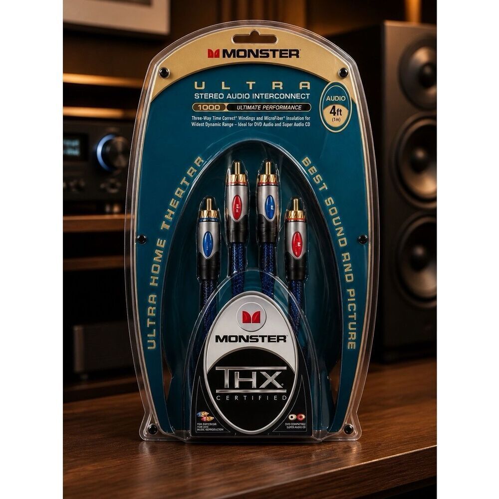 Monster Ultra Stereo Audio Interconnect Cable THX Certified
